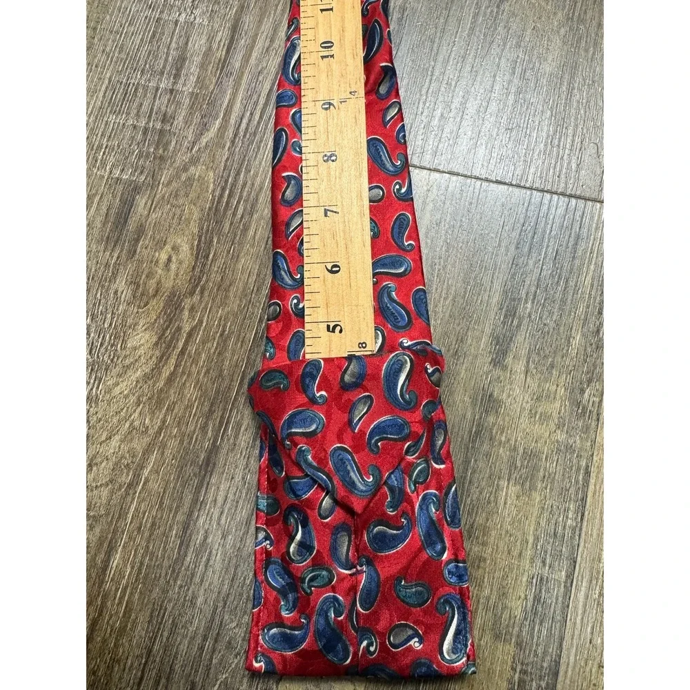 Hey-Ties Red Paisley Ascot Cravat Vintage Style Mens‎ Formal Neckwear BBL Inc